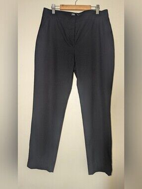 Zara Black Minimalist Trousers